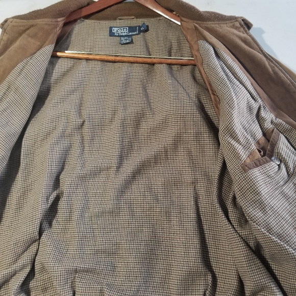 Polo Brown suede leather XL jacket - Picture 8 of 8